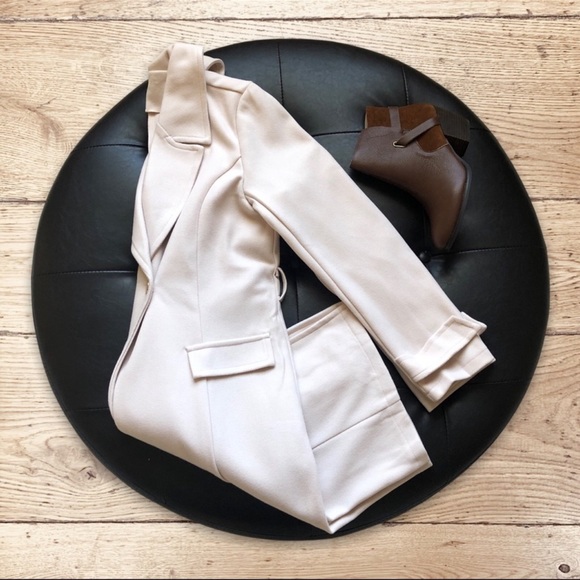 Belted Trench Pea Coat - Picture 2 of 7